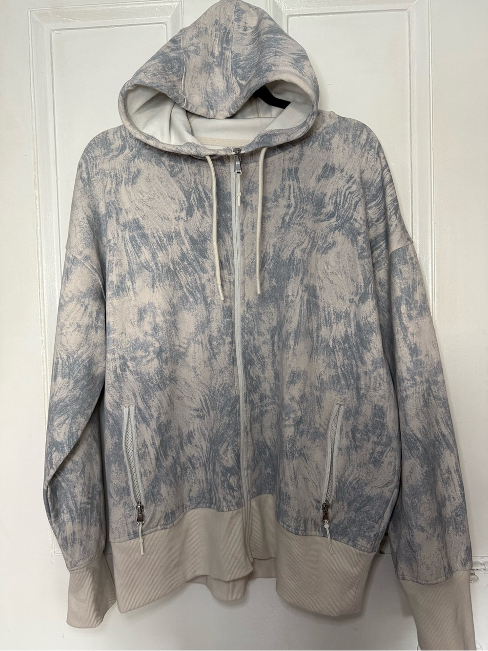 Old Navy Active Dynamic Fleece Full Zip Hoodie Marble Print - XL Tall